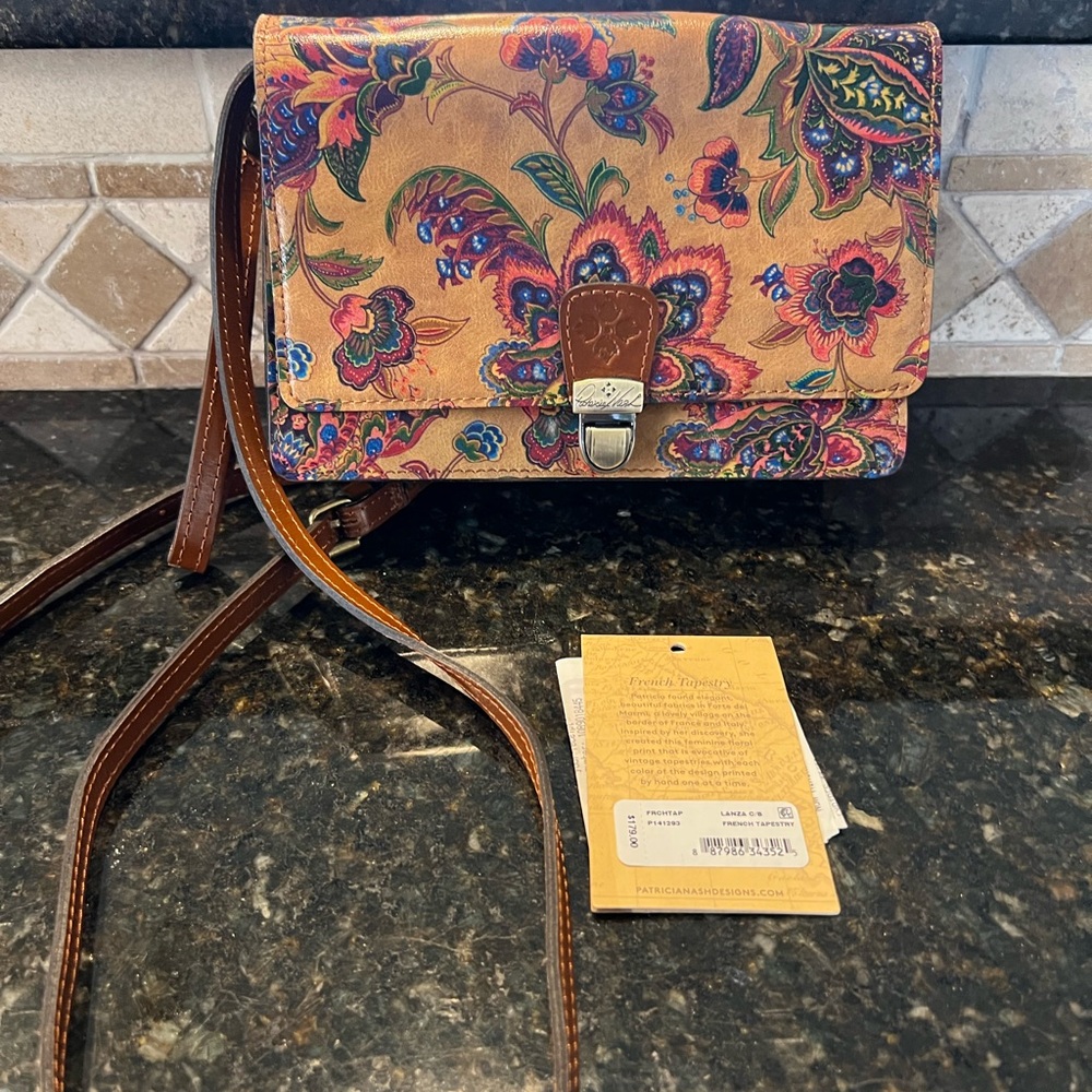 Patricia Nash Multicolor Floral Crossbody Bag